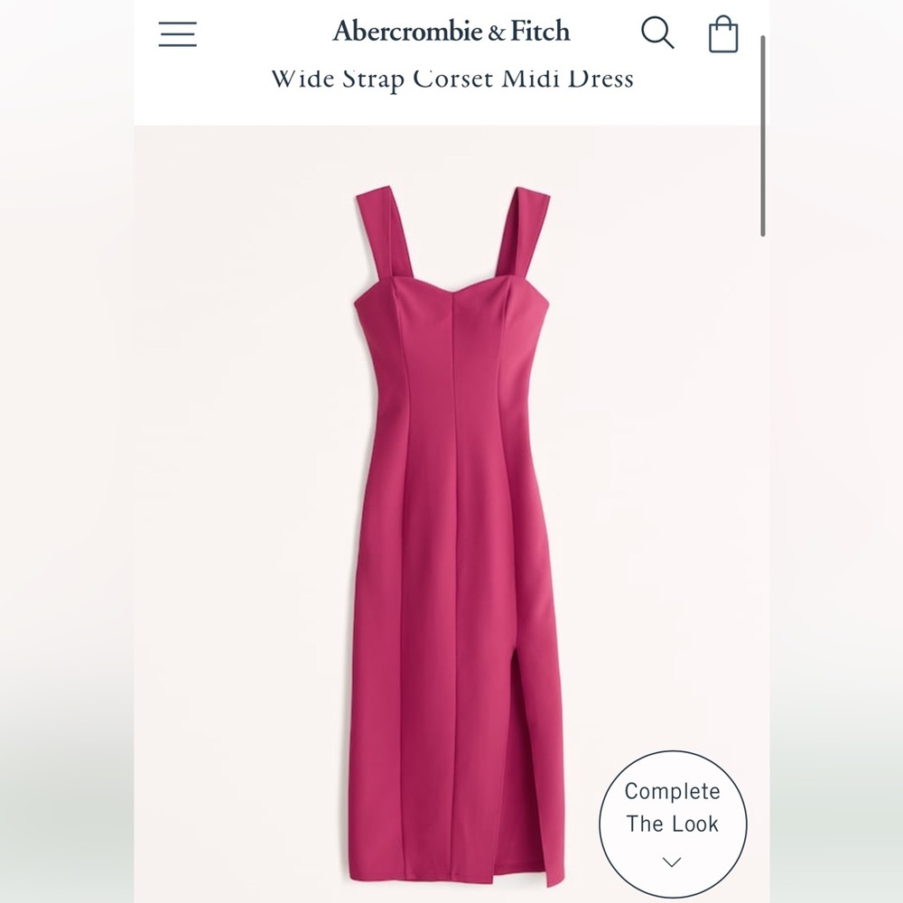 Abercrombie Wide Strap Wedding Guest Dress